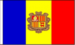 Andorra Hand Waving Flags